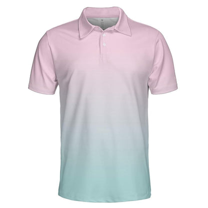 Pastel Pink & Blue Polo Shirt