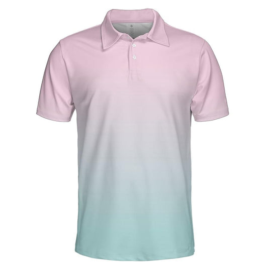 Pastel Pink & Blue Polo Shirt