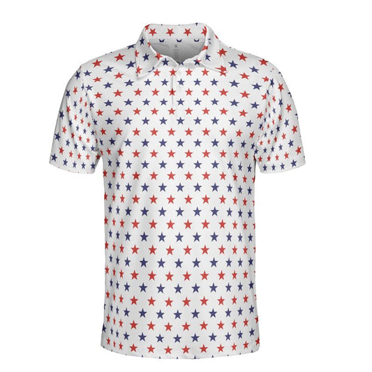 Blue & Red Stars Polo Shirt