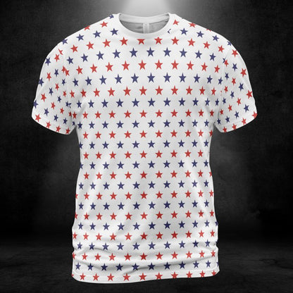 Blue & Red Stars Unisex Comfort T-Shirt