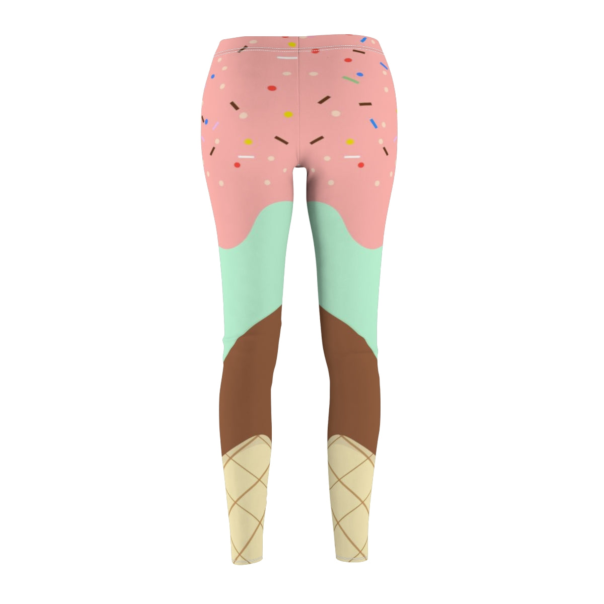Three Layered Ice Cream Cone Womens Yoga Pants