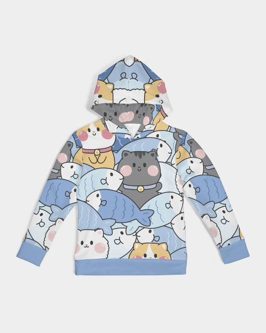 Kittens And Fish Kids All-Over Print Hoodie
