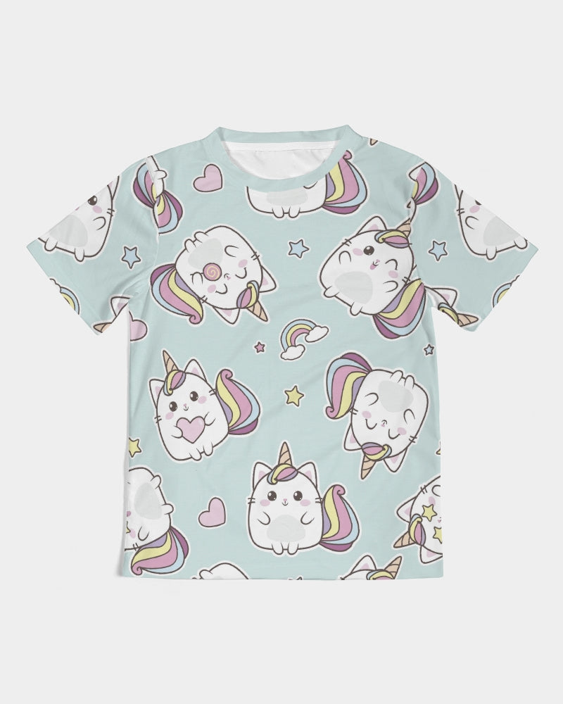 Caticorn Large Kids  All-Over Print Tee