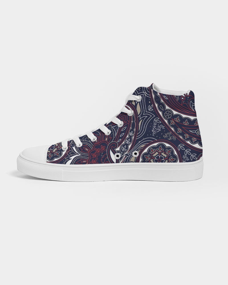 Paisley Beauty Women's High Top Canvas Shoe