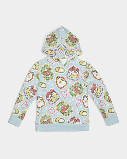 Frogs And Strawberries large Kids All-Over Print Hoodie