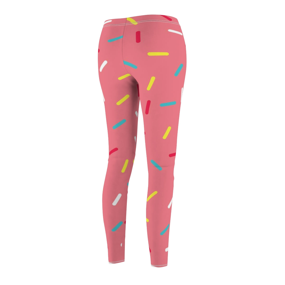 Pink Donut Sprinkles Women's Yoga Pants