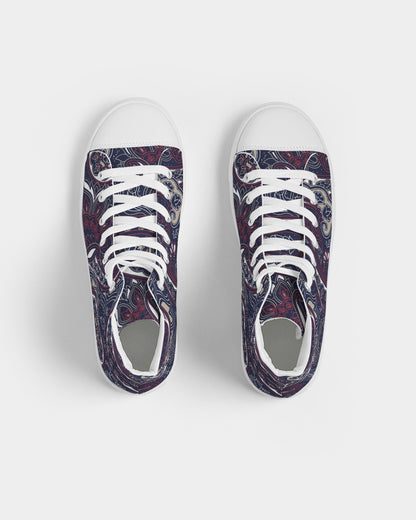 Paisley Beauty Women's High Top Canvas Shoe