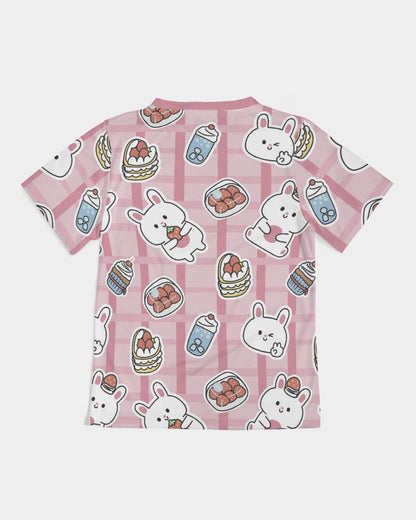 Bunnies And Strawberries large Kids  All-Over Print Tee