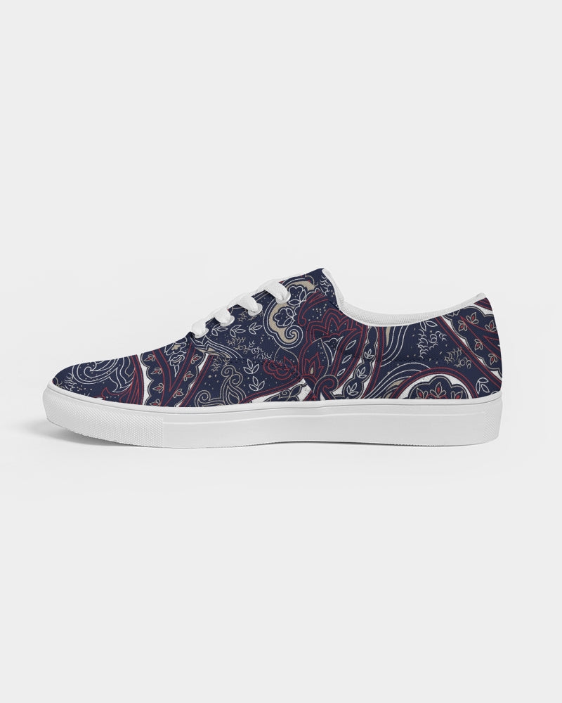 Paisley Beauty Men's Lace Up Canvas Shoe