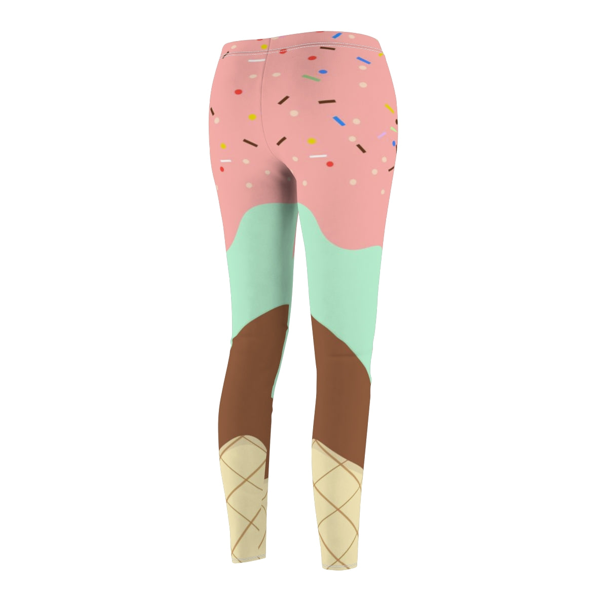 Three Layered Ice Cream Cone Womens Yoga Pants