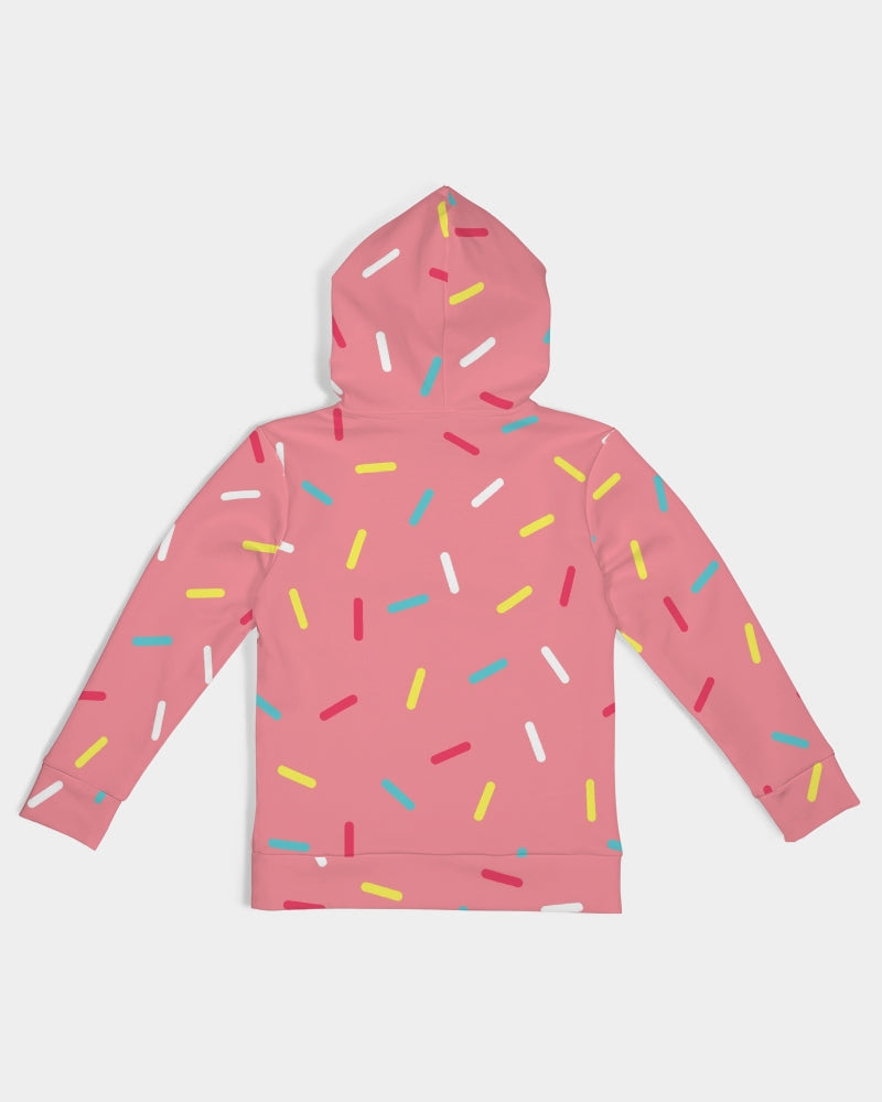 Pink Donut Sprinkles Kids Hoodie