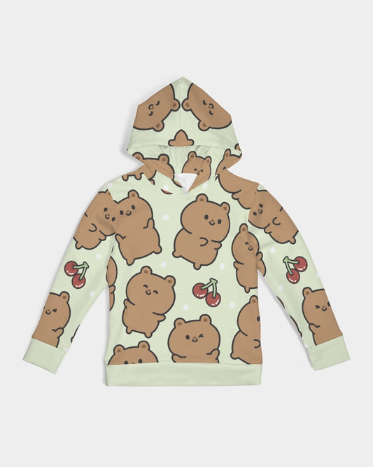 Cherries And Bears Kids All-Over Print Hoodie