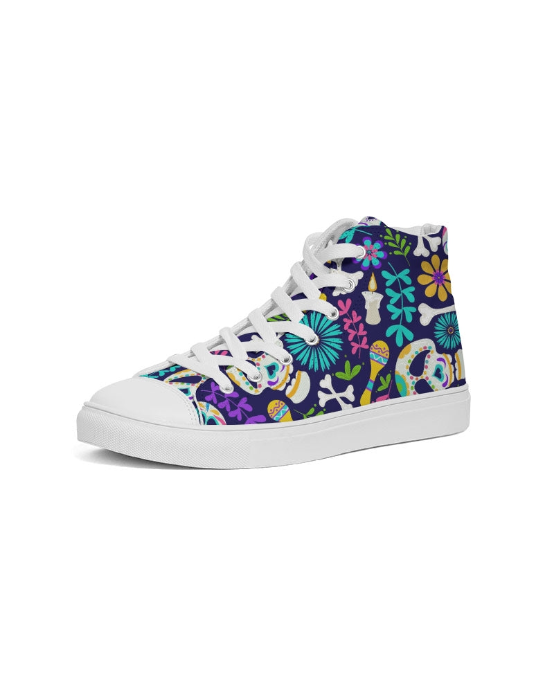 Day Of The Dead Festival Women's High Top Canvas Shoe