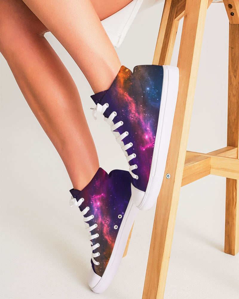 Deep Space Women's High Top Canvas Shoe