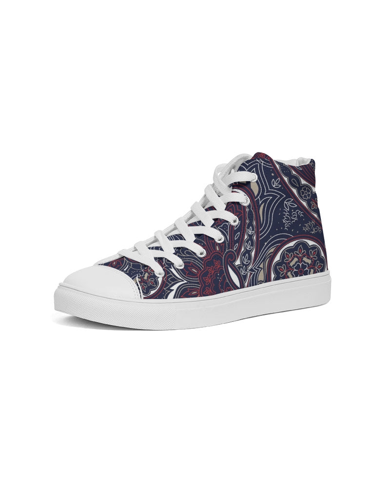 Paisley Beauty Women's High Top Canvas Shoe