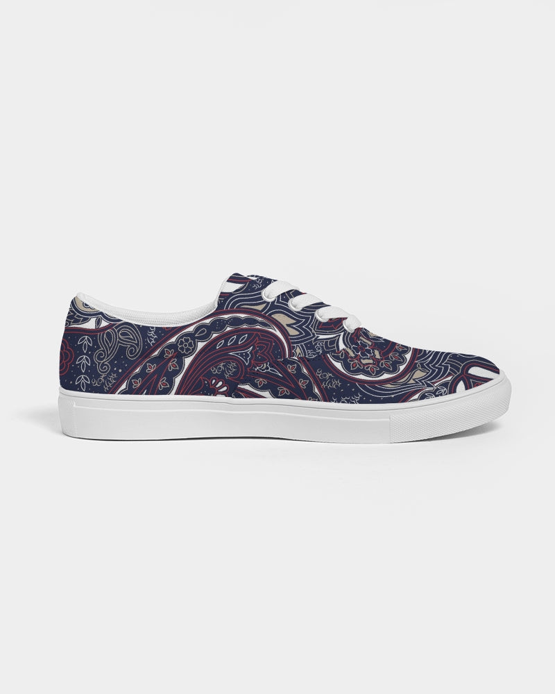 Paisley Beauty Men's Lace Up Canvas Shoe