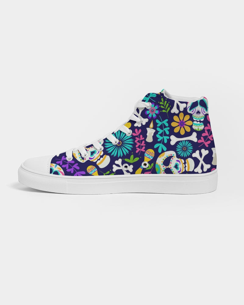 Day Of The Dead Festival Women's High Top Canvas Shoe