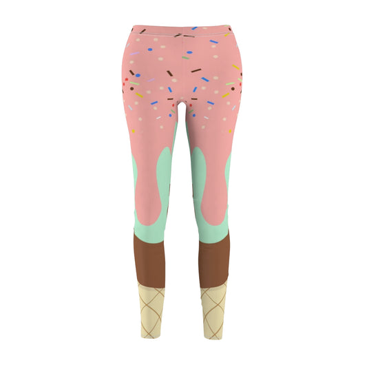 Three Layered Ice Cream Cone Womens Yoga Pants