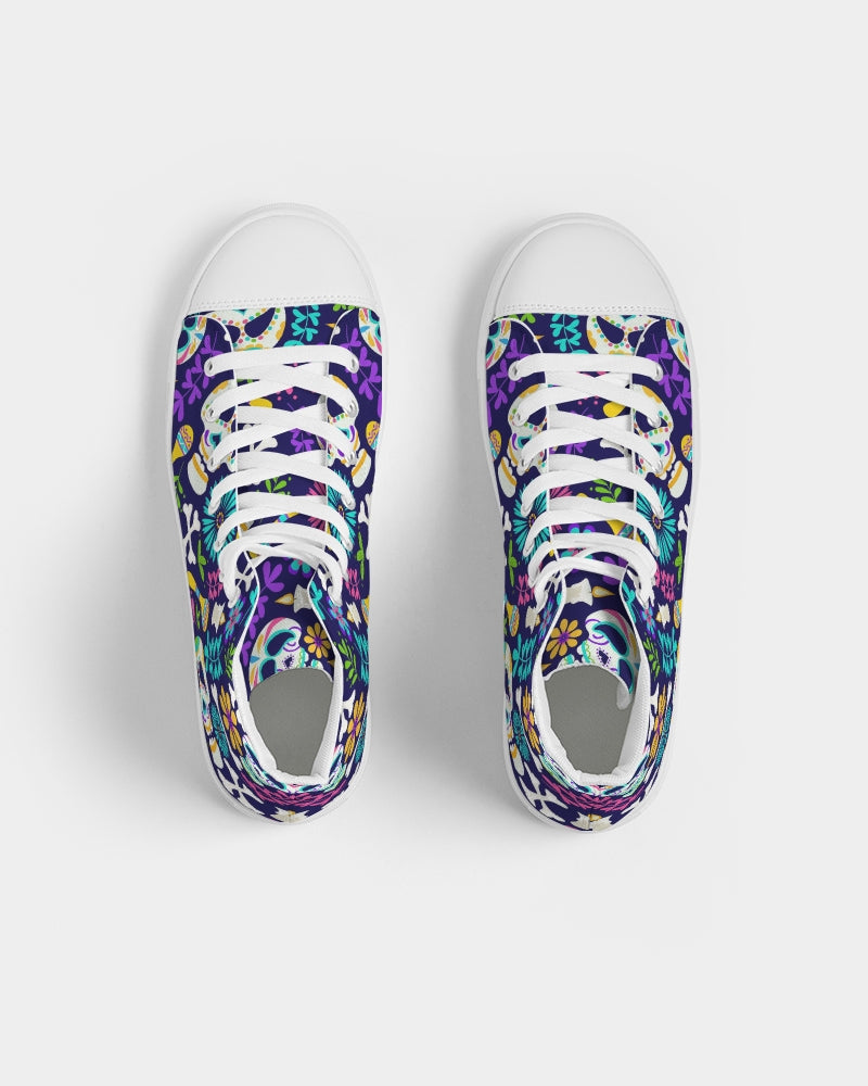 Day Of The Dead Festival Women's High Top Canvas Shoe