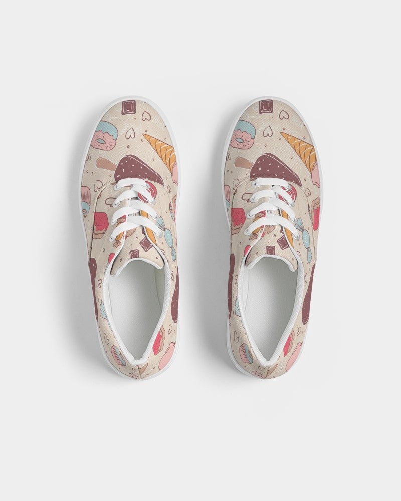 Sweet Tooth Women's Lace Up Canvas Shoe