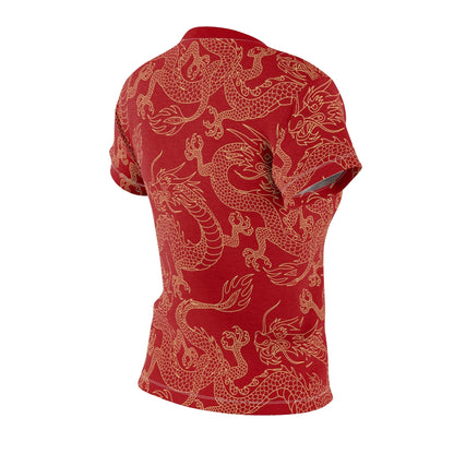 Gold & Red Dragon Women's Tee