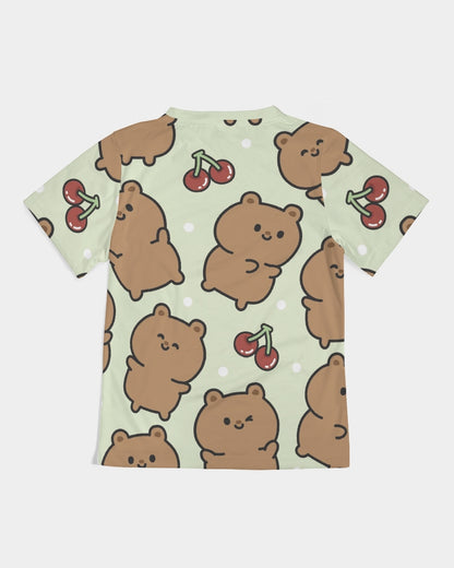 Cherries And Bears Kids  All-Over Print Tee