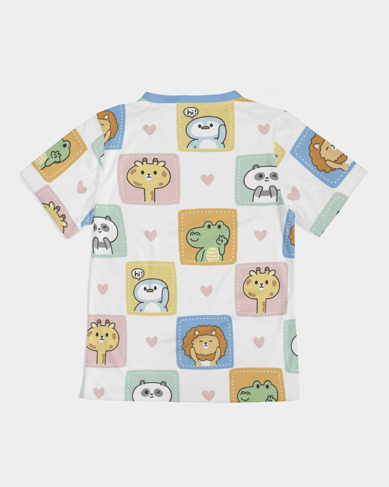 Animal Squares Kids  All-Over Print Tee