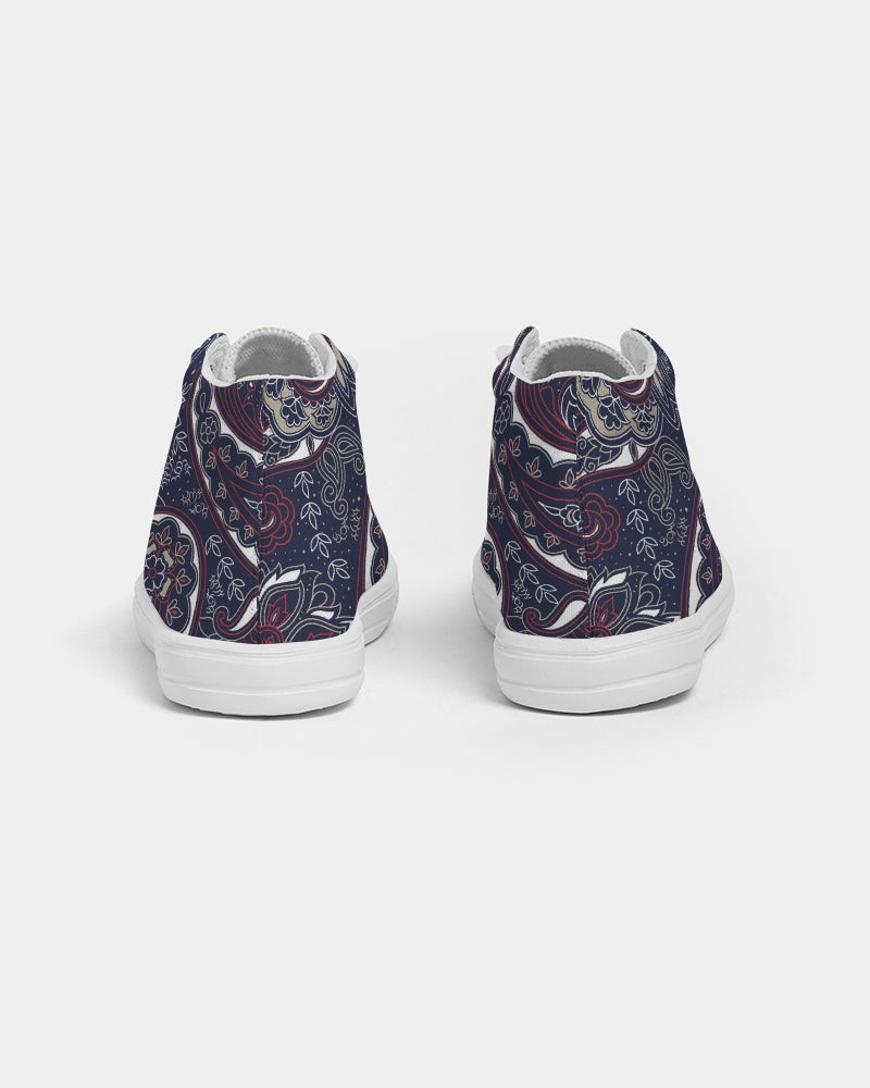 Paisley Beauty Kids Hightop Canvas Shoe