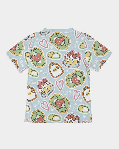 Frogs And Strawberries large Kids  All-Over Print Tee