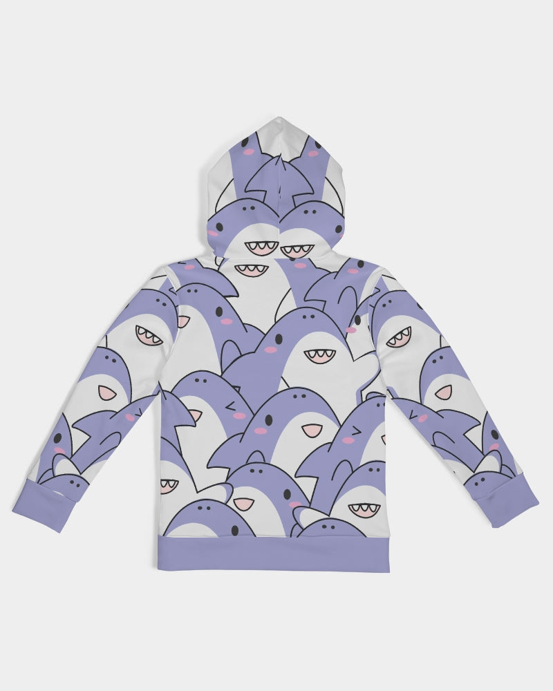 Shark Party Kids All-Over Print Hoodie