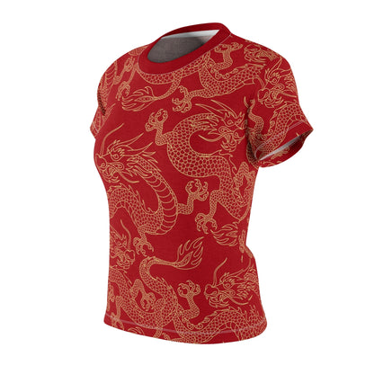 Gold & Red Dragon Women's Tee
