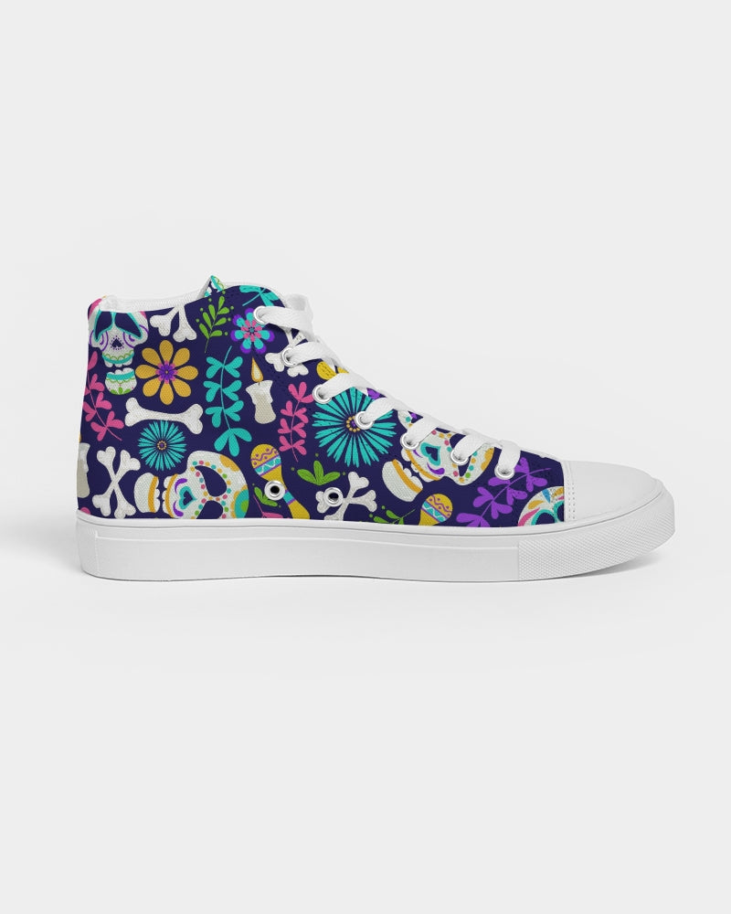 Day Of The Dead Festival Women's High Top Canvas Shoe