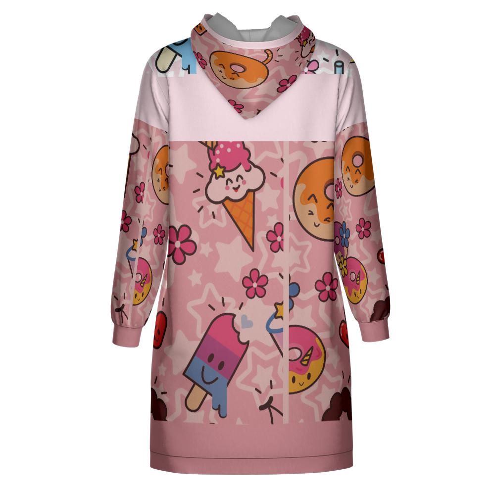 Kawaii Sweets Hoodie Dress