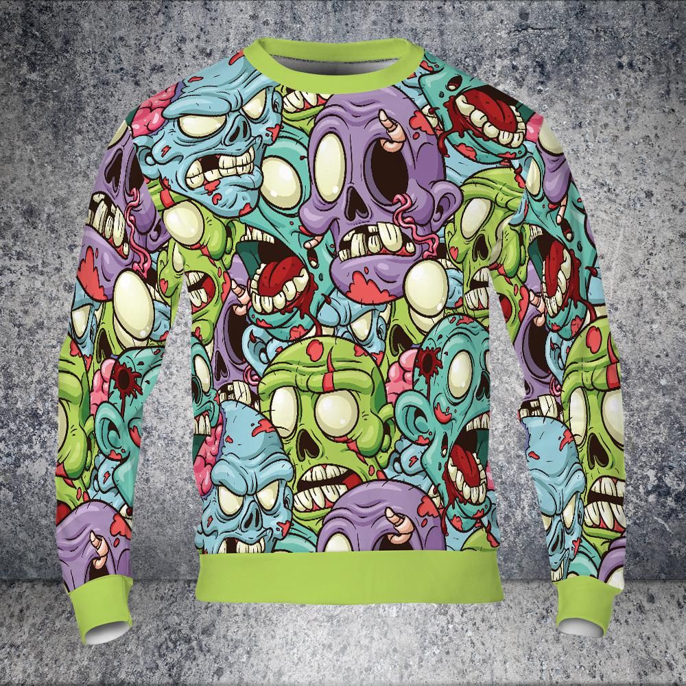 Zombie Heads Premium Unisex Sweatshirt