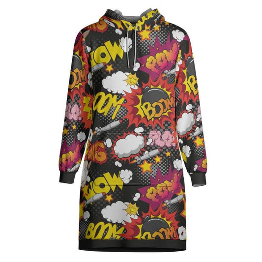 Comic Bomb Hoodie Dress